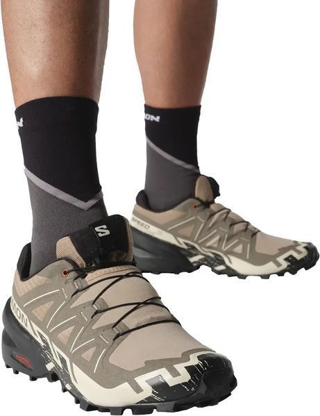 Кросівки Salomon SPEEDCROSS 6 6.5 Natural/Black/Almondmilk 110155 фото