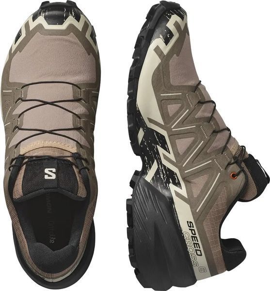Кросівки Salomon SPEEDCROSS 6 6.5 Natural/Black/Almondmilk 110155 фото