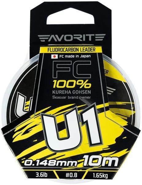 Флюорокарбон Favorite U1 FC 10m #0.8/0.148mm 3.6lb/1.65kg 16931174 фото