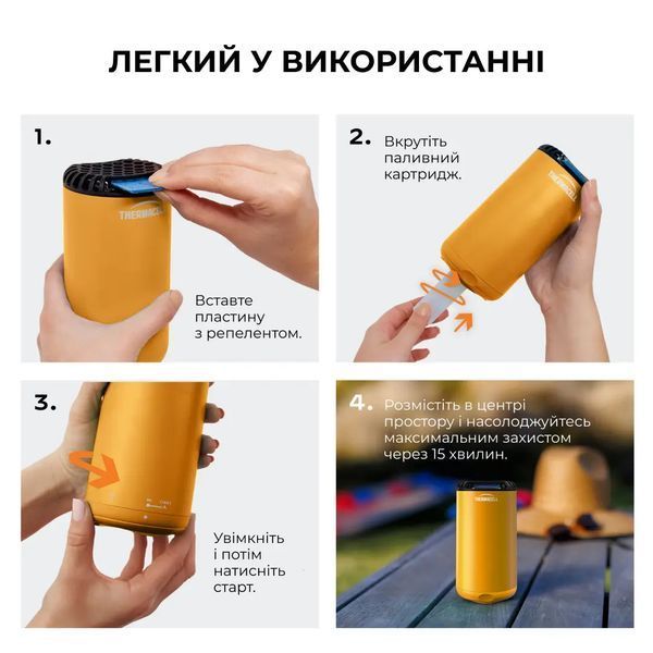 Пристрій від комарів Thermacell Patio Shield Mosquito Repeller MR-PS Citrus 12000591 фото