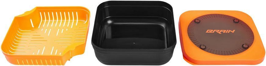 Емкость Brain Pellet/Bait box 17x17x6cm (с ситом) 18584795 фото