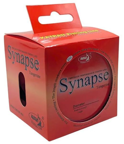 Волосінь Katran Synapse Tangerine 1000m (red-orange) 0.331mm 16.55lb/7.50kg 35000085 фото