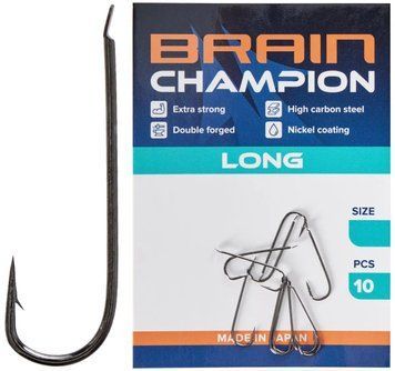 Гачок Brain Champion Long #10 (10 шт/уп) 18585463 фото