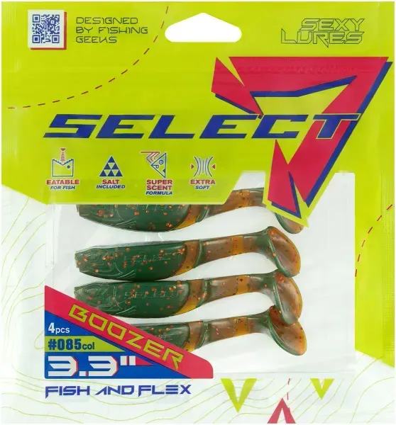 Силикон Select Boozer 3.3" #085 FE (4 шт/уп) 18708277 фото