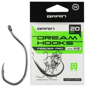 Гачок Brain Dream Hooks Feeder Pro #12 (20шт/уп) 18585564 фото