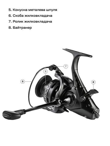Катушка Brain Classic Carp Baitrunner 5000 4+1BB 18584534 фото