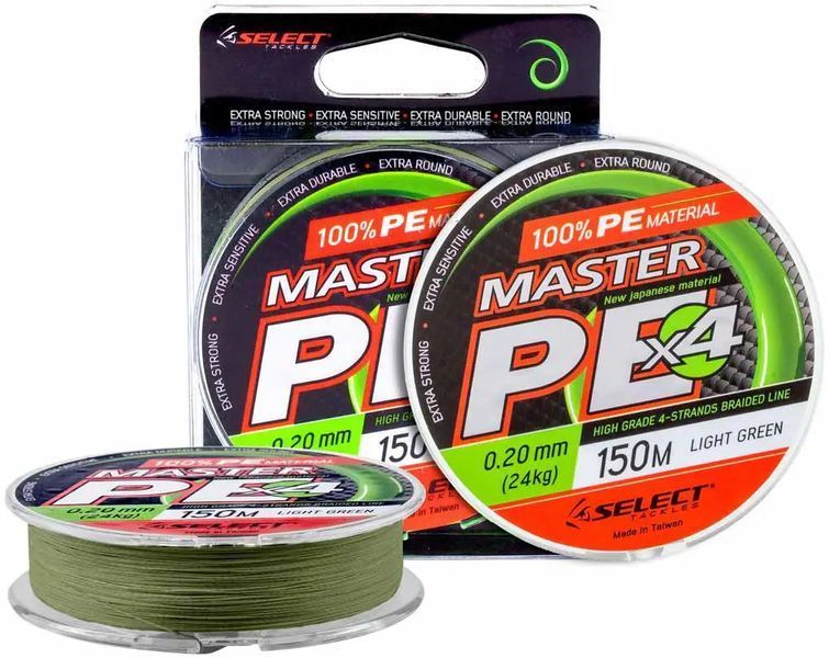 Шнур Select Master PE 150m (темн.-зел.) #0.5/0.08mm 24lb/11kg 18700171 фото