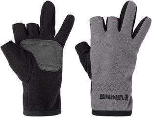 Перчатки Viking Fishing Ice Master Gloves L (fleece) 3 cut finger Grey-graphite 19190564 фото