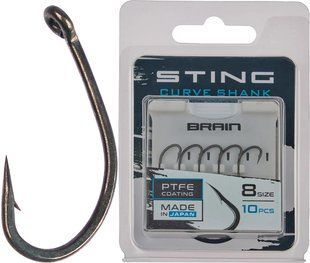 Крючок Brain Sting Curve Shank #8 (10 шт/уп) 18588070 фото