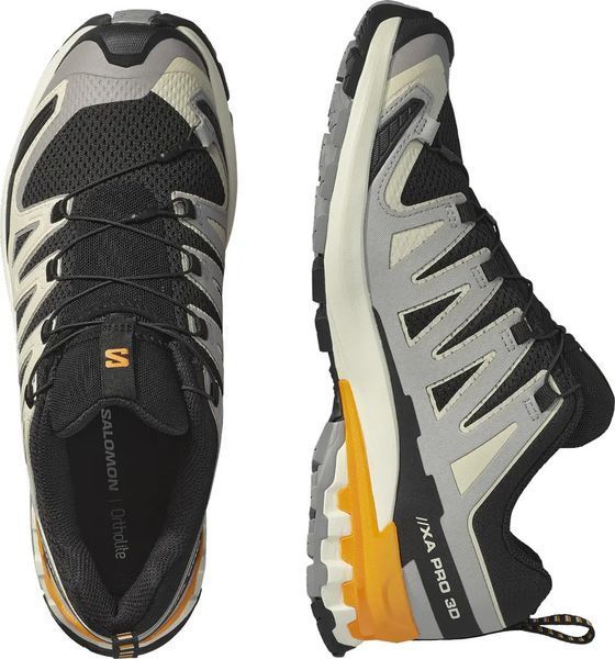 Кросівки Salomon XA PRO 3D V9 7 Black/Gull/Turmeric 110201 фото