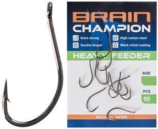 Крючок Brain Champion Heavy Feeder #2 (10 шт/уп) 18585457 фото