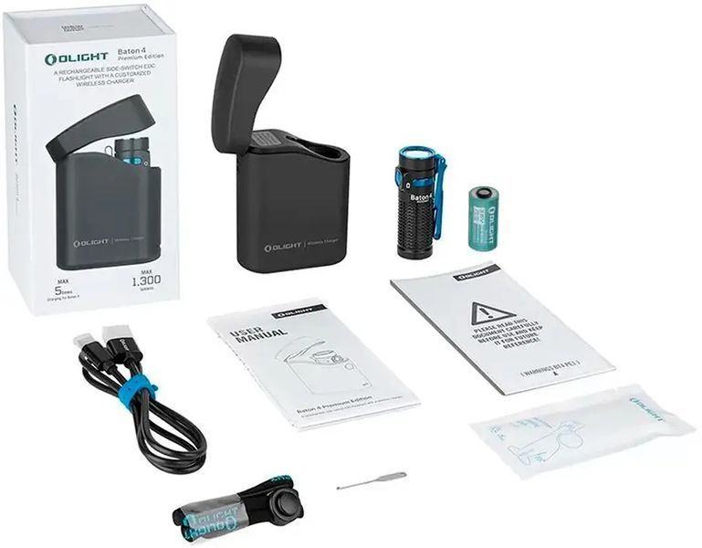 Фонарь Olight Baton 4 Premium Black 23704373 фото