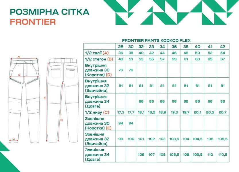 Штани Frontier KodKod Flex 30/30 Gray 19220706 фото