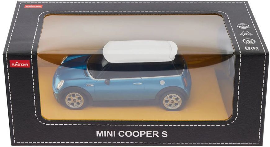 Машинка Rastar Mini Cooper 1:24 Голубой 4540066 фото