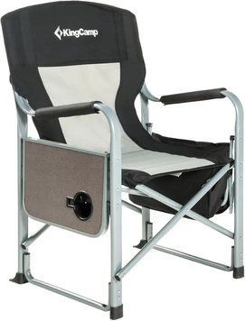 Стілець розкладаний KingCamp Director Chair Black/Mediumgrey 22486552 фото