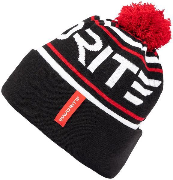 Шапка Favorite Pompon Hat 56 Black White Logo 16930885 фото