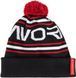 Шапка Favorite Pompon Hat 56 Black White Logo 16930885 фото 4