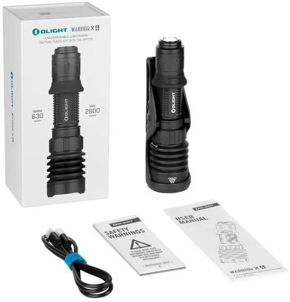 Ліхтар Olight Warrior X 4 Matte&nbsp;Black 23704376 фото