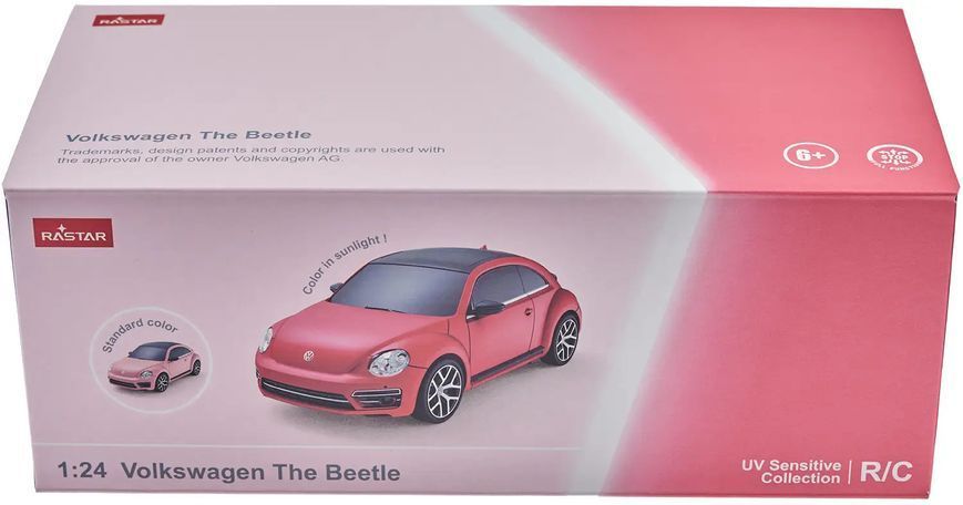 Машинка Rastar Volkswagen Beetle UV Sensitive Collection 1:24 4540048 фото