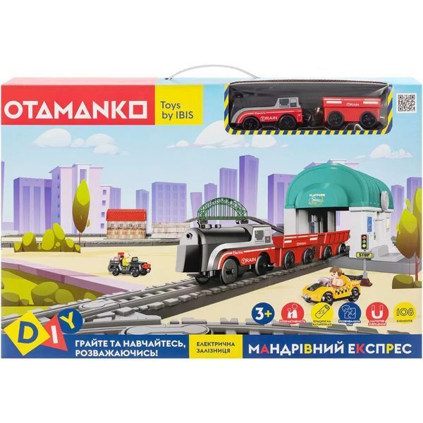 Игровой набор OTAMANKO Странствующий Экспресс 108 деталей Черный/красный 5320323 фото