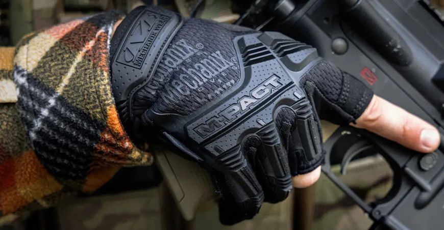 Рукавички Mechanix M-Pact Fingerless M Black 7540107 фото