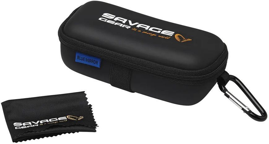 Очки Savage Gear Savage 1 Polarized Sunglasses Blue Mirror 18541575 фото