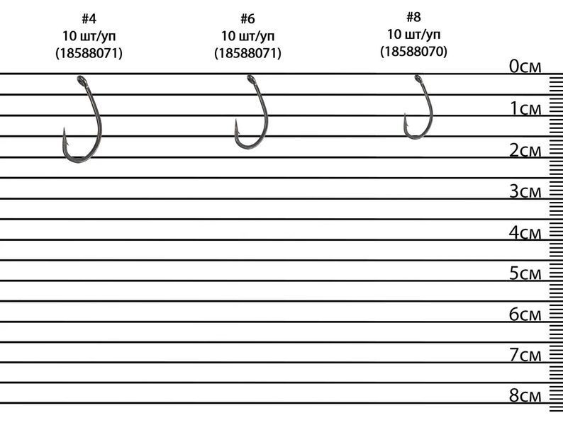 Гачок Brain Sting Curve Shank #6 (10 шт/уп) 18588071 фото
