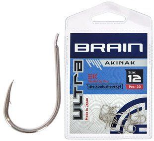 Крючок Brain Ultra Akinak #12 (20шт/уп) 18585253 фото