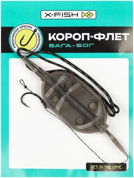 Оснастка карповая X-Fish Карп-флэт 1 крючок 50g 19170967 фото