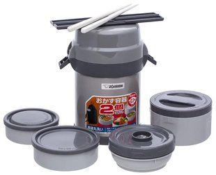 Набір для ланчу ZOJIRUSHI SL-JAF14SA 1.23 л Gray 16780091 фото